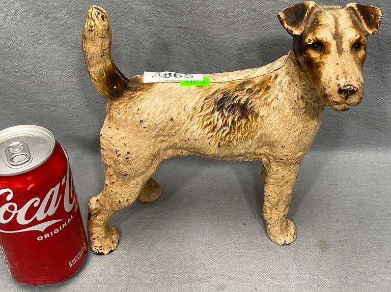 Antique cast iron dog doorstop Dixon's Auction at Crumpton