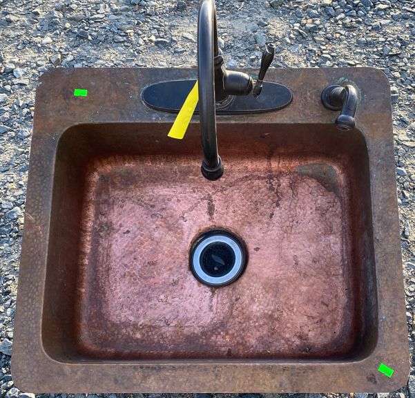 Copper kitchen sink Dixon's Auction at Crumpton