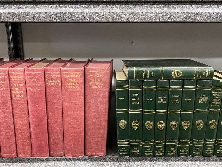Set of Harvard Classics & Will Durant Books Dixon's Auction at Crumpton