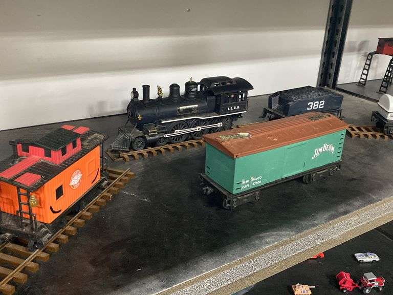 Jim Beam Decanter Train Cars Dixon's Auction at Crumpton