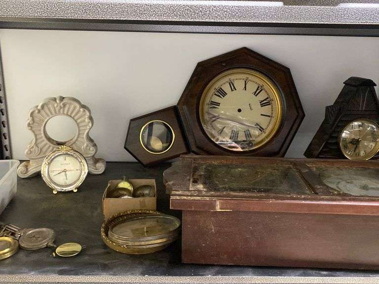 Lot Antique / Vintage Clocks, Parts, Pendulums Dixon's Auction at