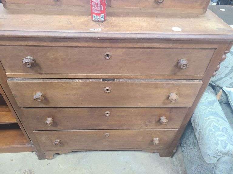 Victorian dresser, drawers stick Dixon's Auction at Crumpton