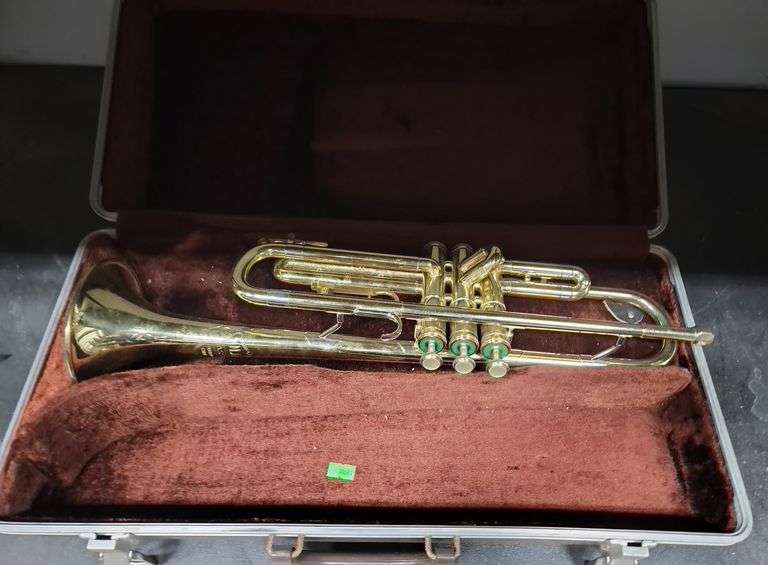 Vintage Trumpet in Case Dixon's Auction at Crumpton