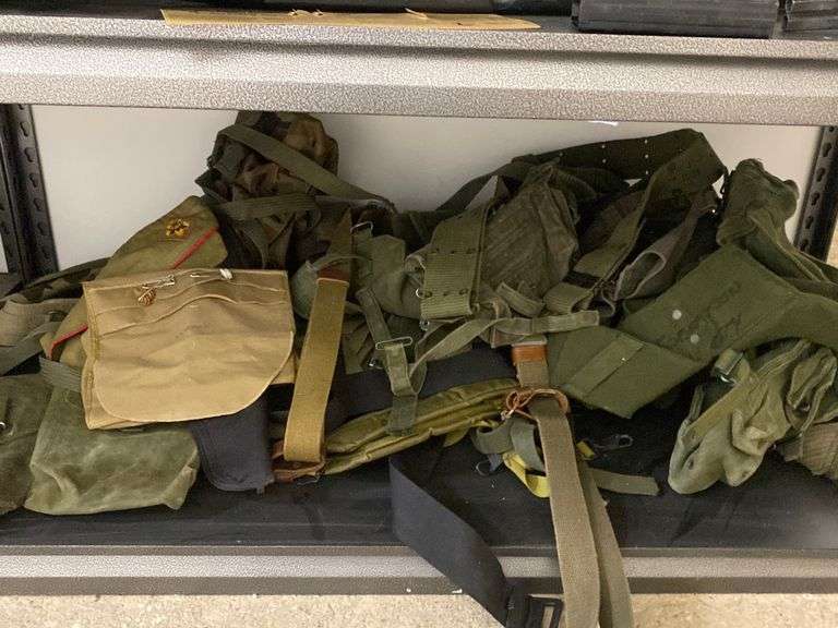 Lot Vintage Military Gear Dixon's Auction at Crumpton