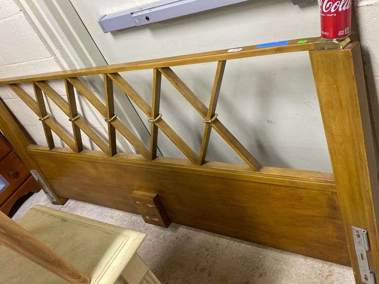 John Stuart MCM king size headboard Dixon's Auction at Crumpton