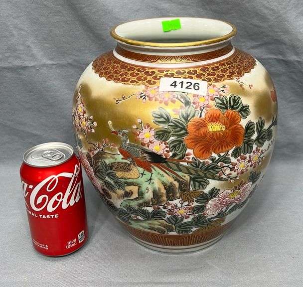 Japanese porcelain vasesigned Dixon's Auction at Crumpton
