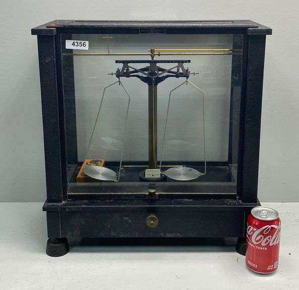 Vintage Wm. Ainsworth & Sons scale w/ counter weight Dixon's Auction