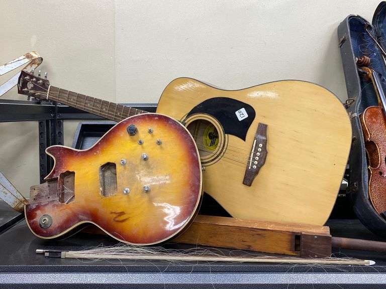 Lot of Musical Instruments, Parts, Cases etc Dixon's Auction at Crumpton