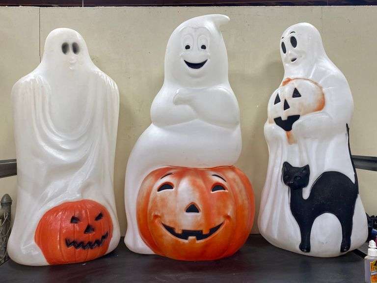 Lot 3 Vintage Halloween Blow Molds Dixon's Auction at Crumpton