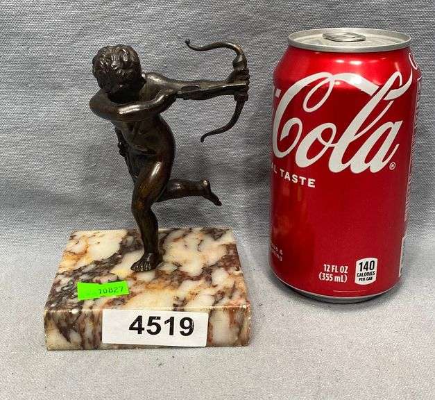 Antique bronze cherub statue Dixon's Auction at Crumpton