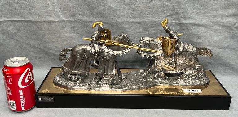 Michael Ricker limited edition jousting sculpture - Dixon's Auction at ...