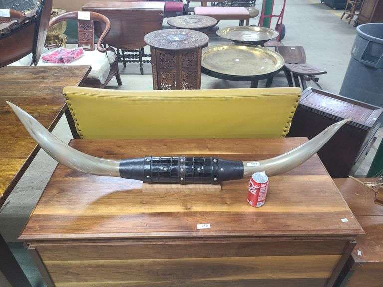 Steer horns Dixon's Auction at Crumpton