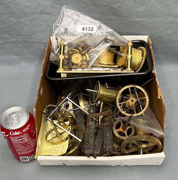 Lot of antique clock parts Dixon's Auction at Crumpton