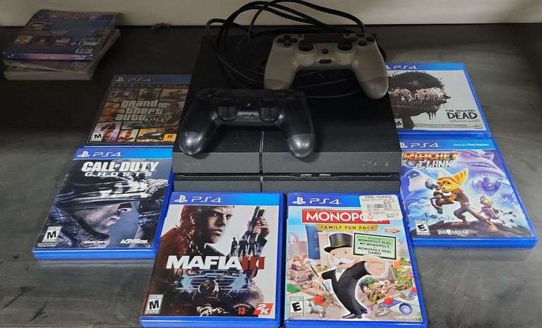Lot PS4 Game Console + Games etc - Dixon's Auction at Crumpton