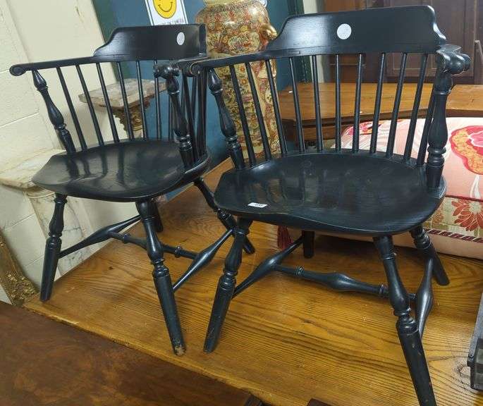 Pair windsor armchairs Dixon's Auction at Crumpton