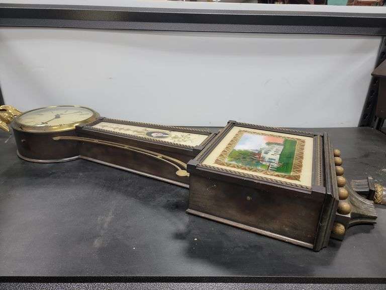 Antique Waltham Washington Banjo Clock Dixon's Auction at Crumpton