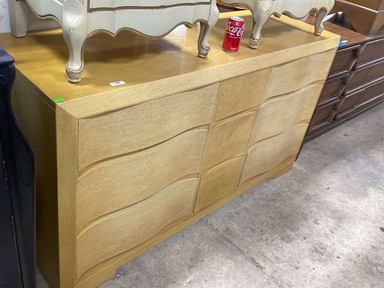 BasicWitz MCM blond triple dresser Dixon's Auction at Crumpton