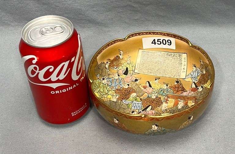 Antique Japanese Satsuma bowl Dixon's Auction at Crumpton