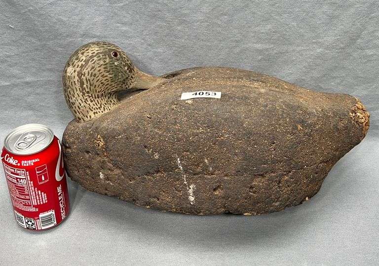 Cork duck decoy Dixon's Auction at Crumpton