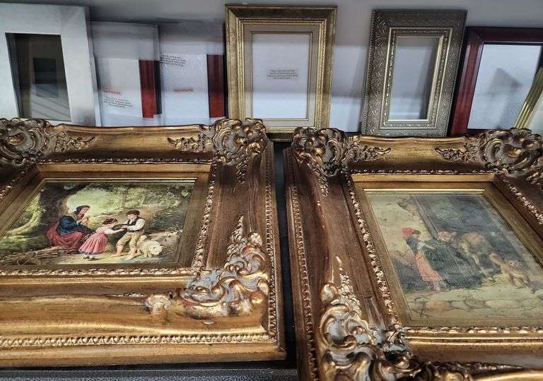 Lot Vintage Frames & Art Dixon's Auction at Crumpton