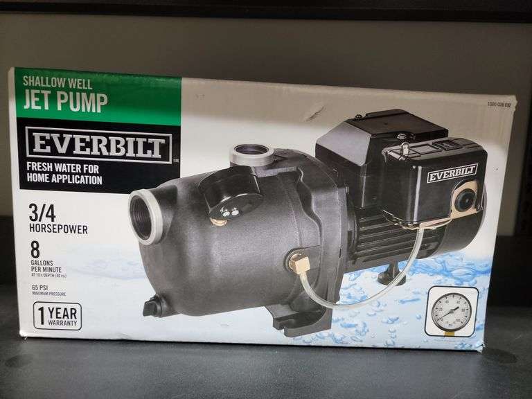 Everbilt, Fresh Water Shallow Well Pump Dixon's Auction at Crumpton