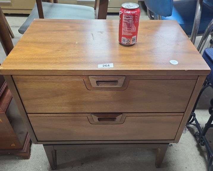 MCM walnut nightstand Dixon's Auction at Crumpton