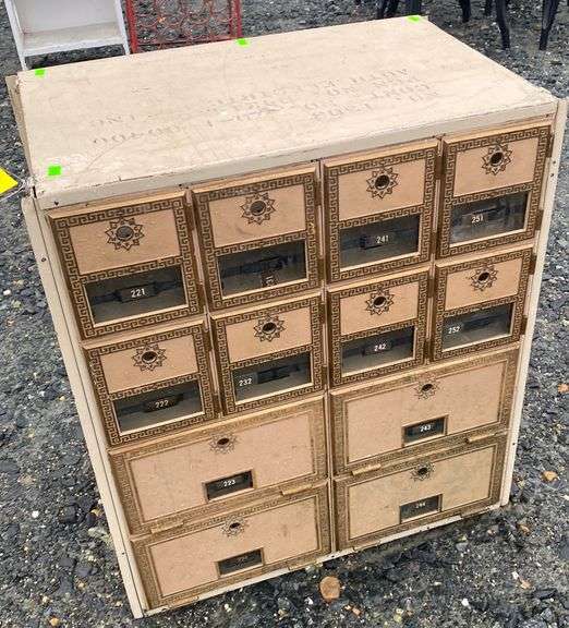 vintage post office mailbox Dixon's Auction at Crumpton