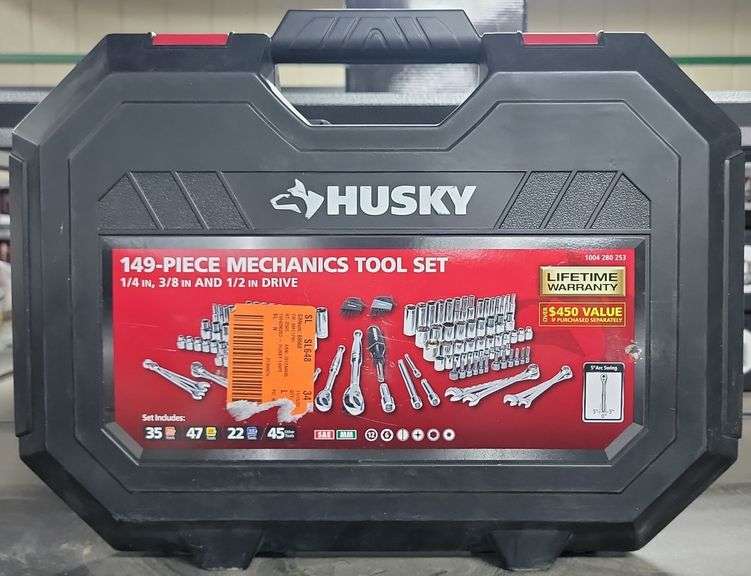Husky 149Piece Mechanic's Tool Set. New in box. Dixon's Auction at