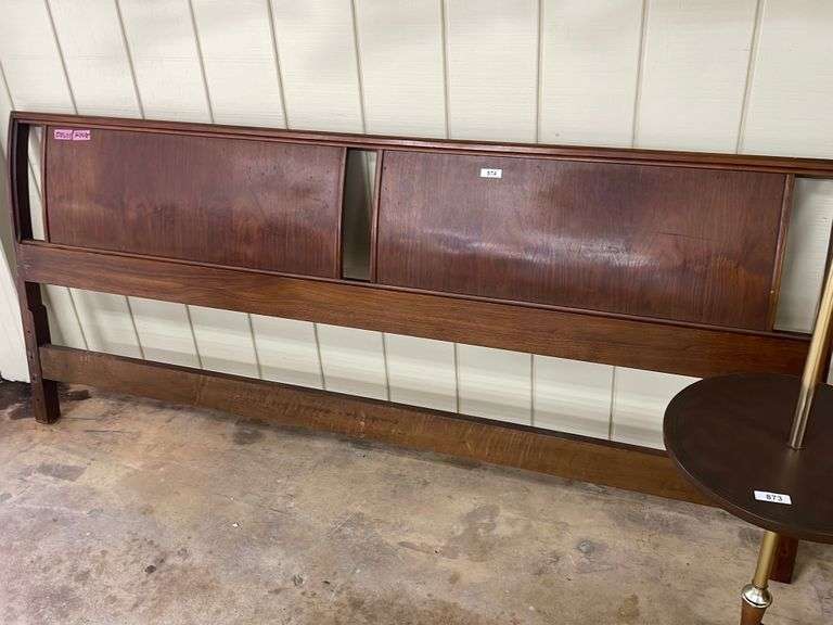 MCM king size headboard Dixon's Auction at Crumpton