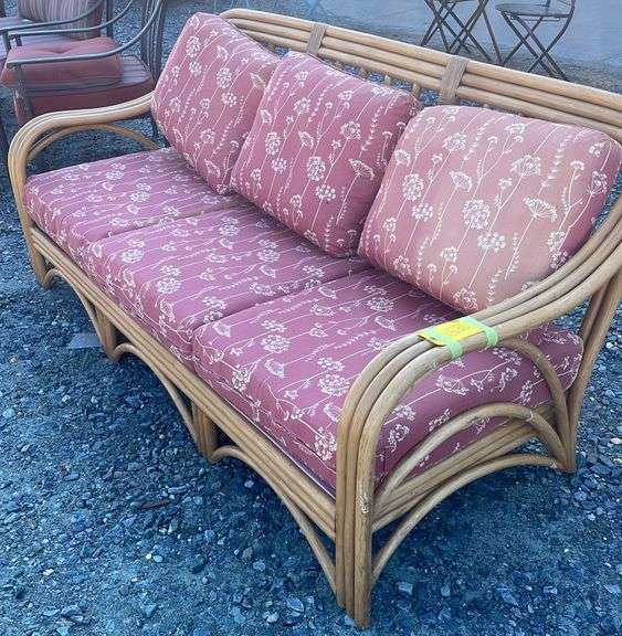 Rattan sofa Dixon's Auction at Crumpton