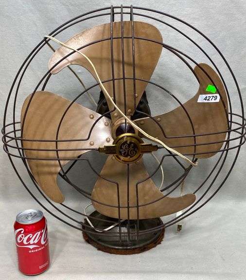 Vintage General Electric 4 blade fan Dixon's Auction at Crumpton