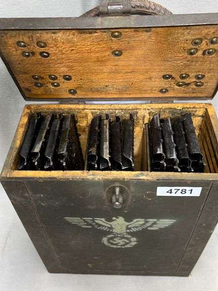 WW2 German machine gun feeder box - Dixon's Auction at Crumpton