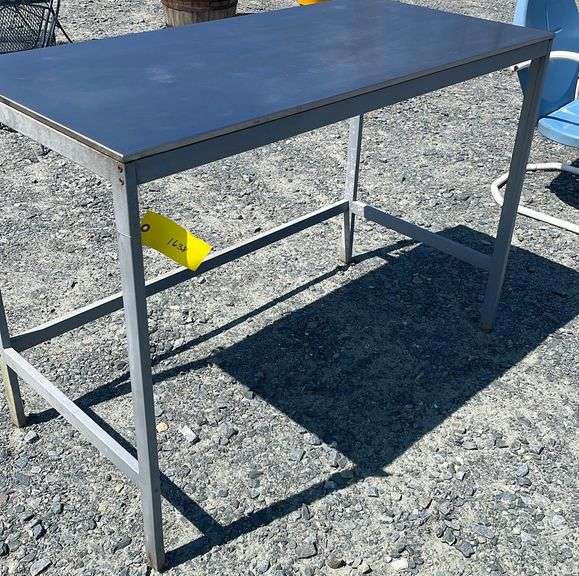 industrial work table Dixon's Auction at Crumpton