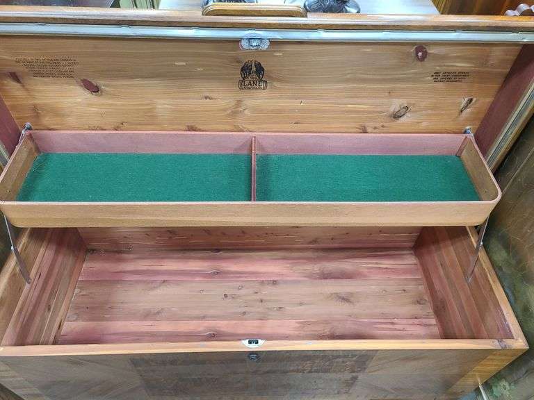 Vintage Lane waterfall cedar chest Dixon's Auction at Crumpton