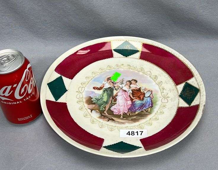 Antique porcelain charger w/ beehive mark Dixon's Auction at Crumpton