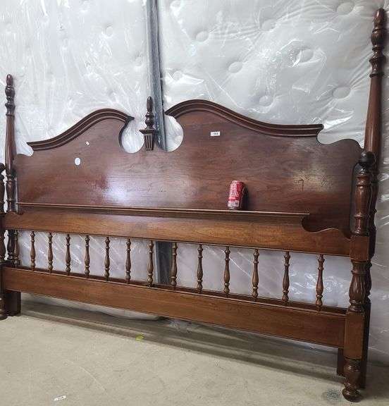 King size cherry bed Dixon's Auction at Crumpton
