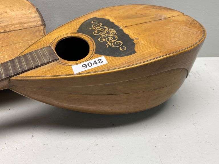 2 antique bowl back mandolins Dixon's Auction at Crumpton