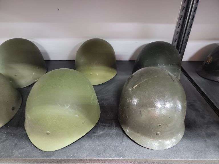 Lot Vintage Military Helmets / Liners Dixon's Auction at Crumpton