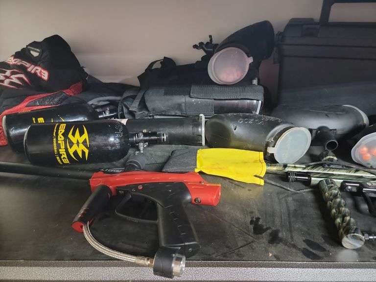 Paintball Gun, Supplies etc Dixon's Auction at Crumpton