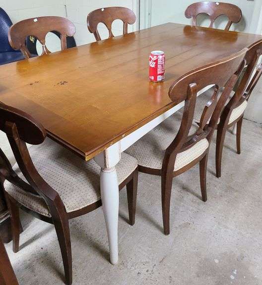 Modern farmhouse table and chairs Dixon's Auction at Crumpton