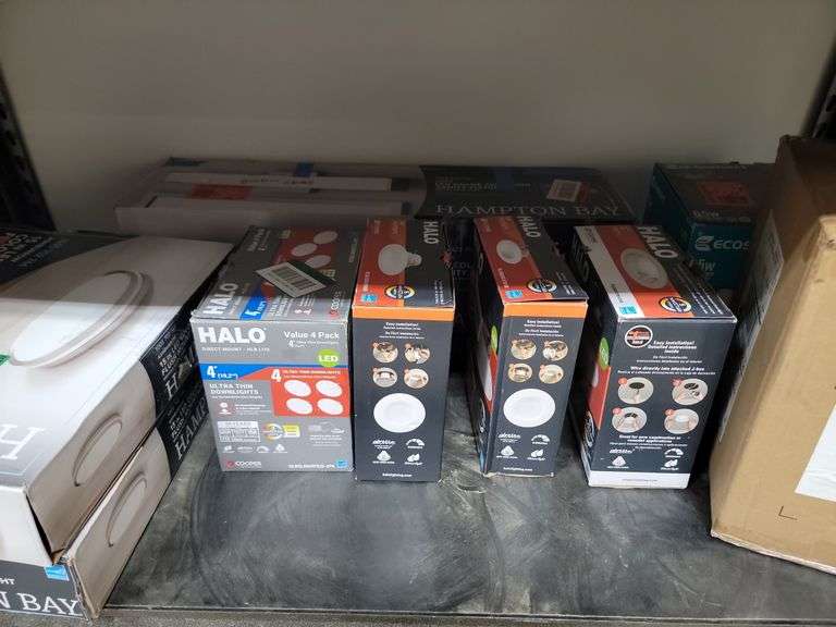 Lot of Lighting in the Box ,Hampton Bay etc Dixon's Auction at Crumpton