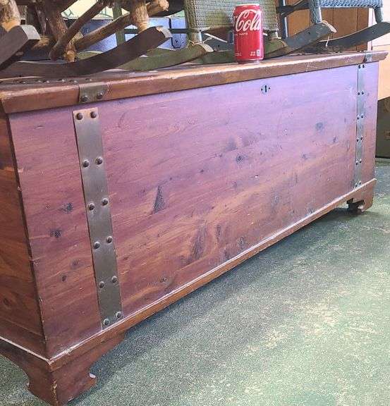 Vintage cedar chest Dixon's Auction at Crumpton