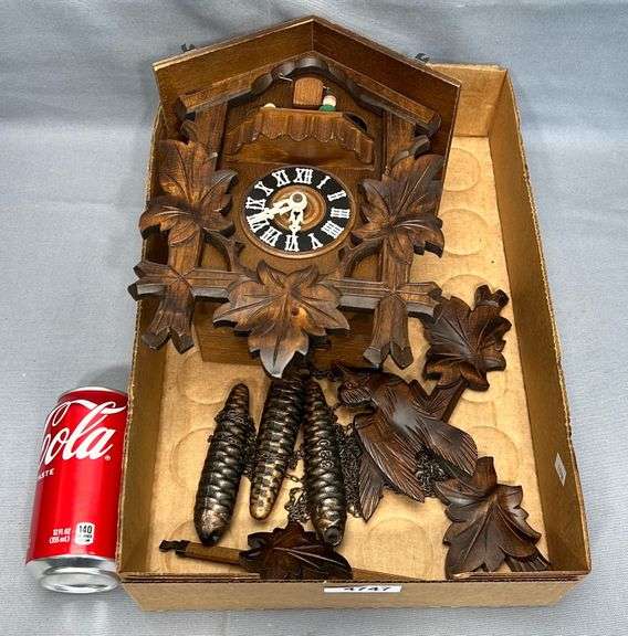 VIntage cuckoo clock w/ weights Dixon's Auction at Crumpton
