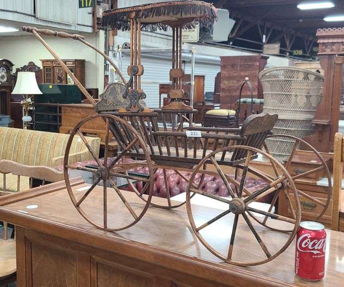 Victorian doll stroller Dixon's Auction at Crumpton