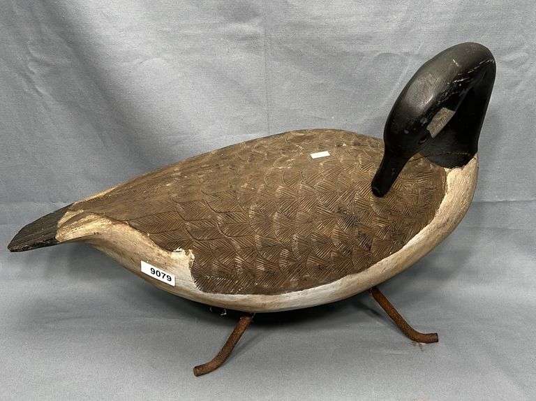 Vintage folk art field goose decoy Dixon's Auction at Crumpton