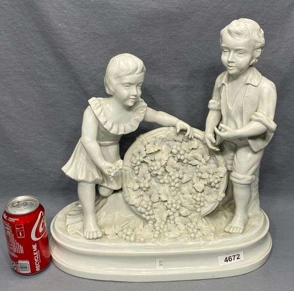 Capodimonte large pottery figural group Dixon's Auction at Crumpton