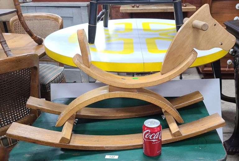 Rocking horse + table Dixon's Auction at Crumpton