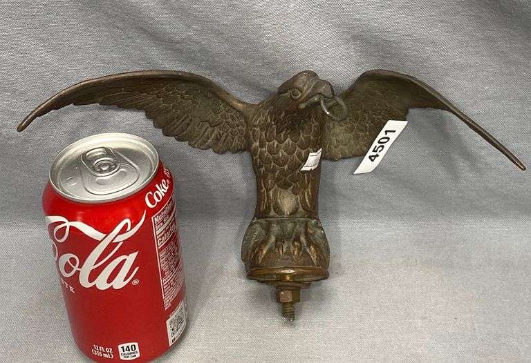 Antique Bronze Eagle Finial Dixon's Auction at Crumpton