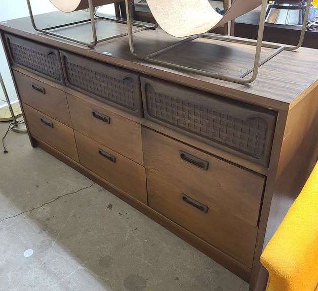 MCM Triple Dresser Credenza With Laminate Top Dixon's Auction at Crumpton