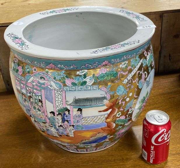 Chinese Porcelain Fish Bowl Dixon's Auction at Crumpton